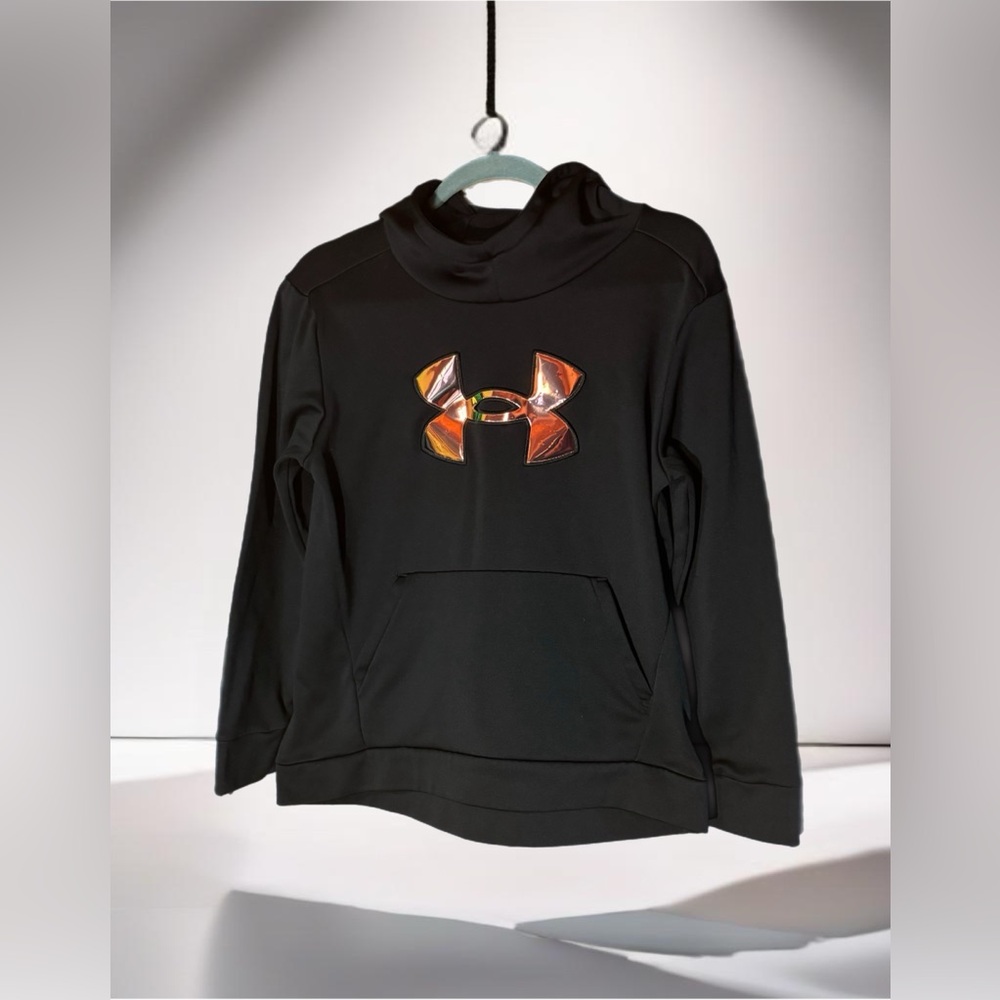 Girls Youth Under Armour Sweatshirt Hoodie Size XL Iridescent Logo